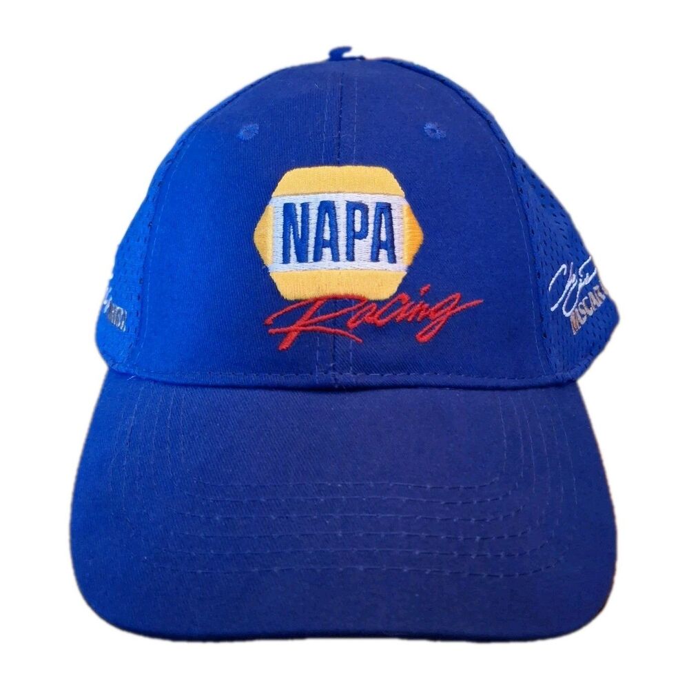 Team NAPA Racing Hat NASCAR NHRA IndyCar Outlaws Blue Mesh Strapback OSFM